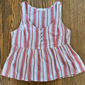 Ruffle detail tank top